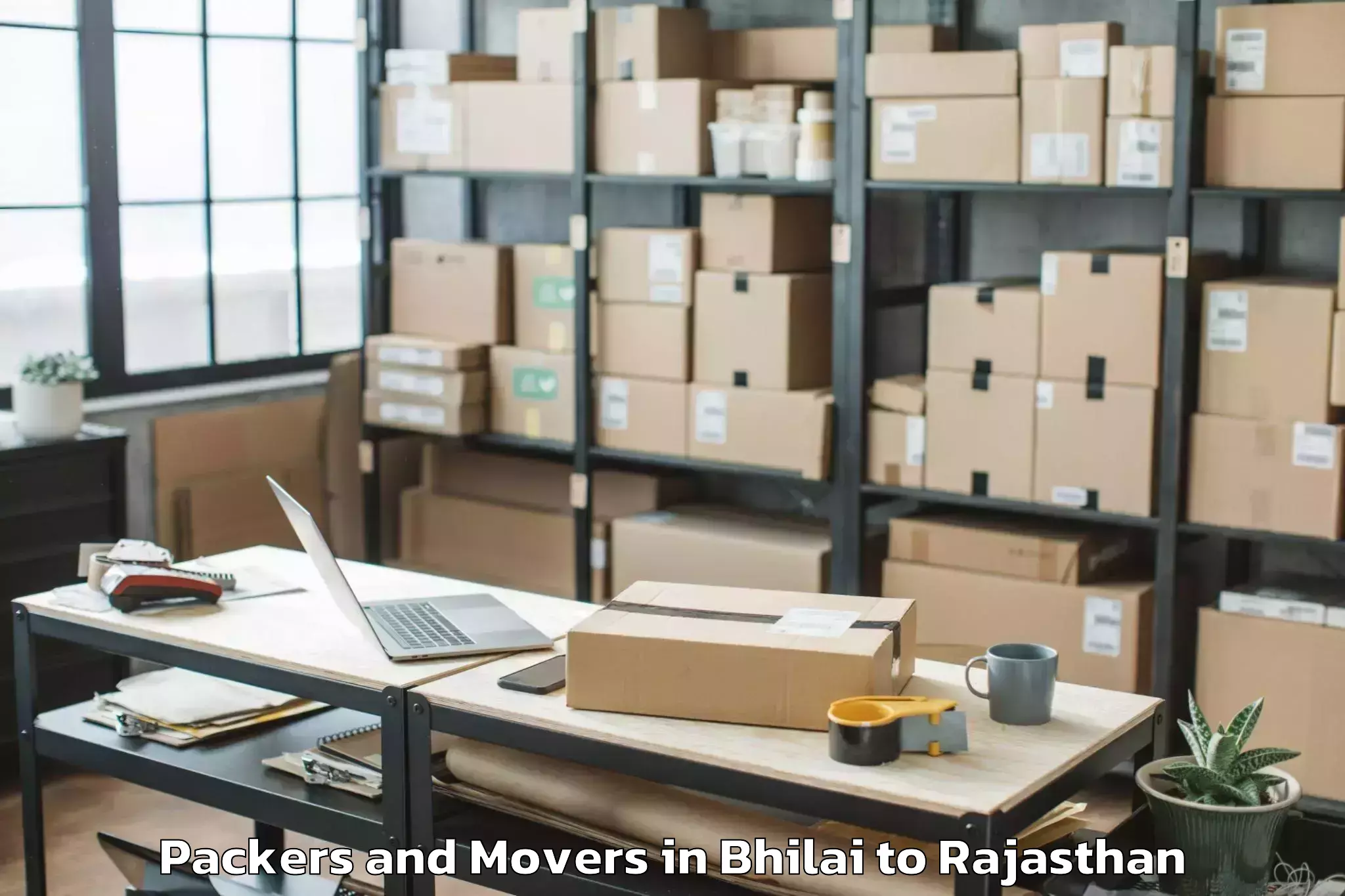 Reliable Bhilai to Jaipur Airport Jai Packers And Movers